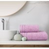 Полотенце для бани 70х125 махровое 420 г/м2 розовое Донецкая мануфактура
