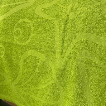 Полотенце     для бани 70х120   махровое  295 г/м2     зеленое   Донецкая мануфактура Морские раковины