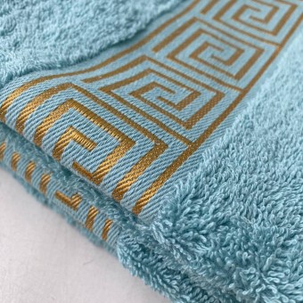 Meandro ПЦ-1801-3835 Полотенце 70*120 цв.255 (морская волна) уценка