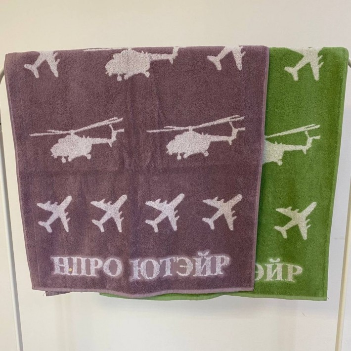 Полотенце для бани 70х140 махровое 500 г/м2 коричневое Донецкая мануфактура