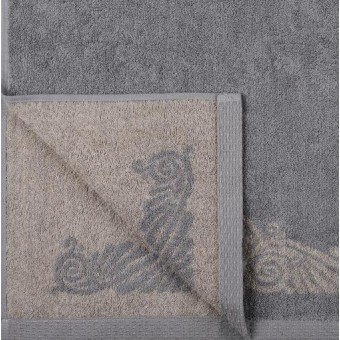 Полотенце     для бани 70х140   махровое  500 г/м2     серое   Донецкая мануфактура Linteo