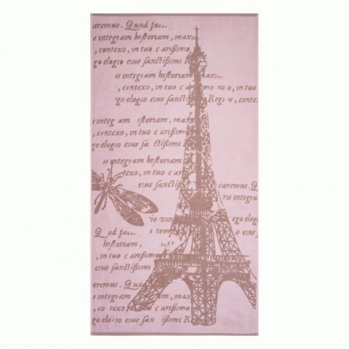 Полотенце для бани 70х130 махровое 460 г/м2 розовое Донецкая мануфактура