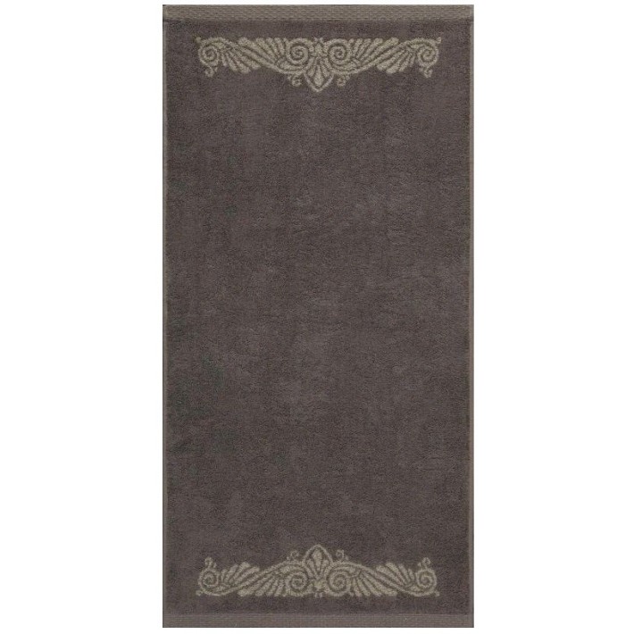 Полотенце для лица 50х100 махровое 520 г/м2 коричневое Донецкая мануфактура