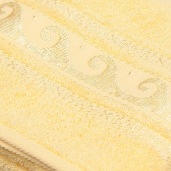 Полотенце     для лица 50х90   махровое  460 г/м2     желтое   Донецкая мануфактура