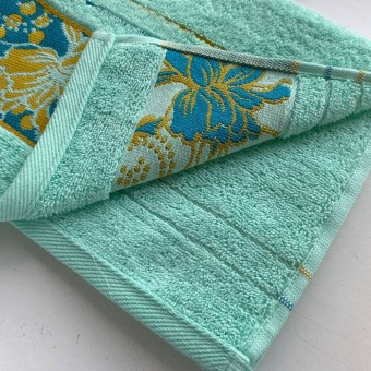 Полотенце     для лица 50х90   махровое  460 г/м2     голубое   Донецкая мануфактура