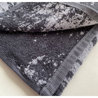 Полотенце     для лица 50х90   махровое  420 г/м2     черное   Донецкая мануфактура