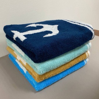 Полотенце     для лица 50х90   махровое  480 г/м2     синее   Донецкая мануфактура