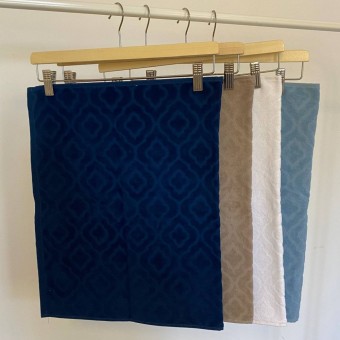 Полотенце     для лица 50х80   махровое  420 г/м2     синее   Донецкая мануфактура