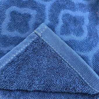 Полотенце     для лица 50х80   махровое  420 г/м2     синее   Донецкая мануфактура