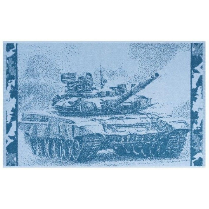 Полотенце для лица 50х80 махровое 380 г/м2 синее Донецкая мануфактура
