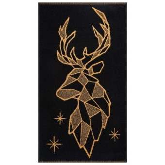 Полотенце     для лица 50х90   махровое  360 г/м2     черное   Донецкая мануфактура