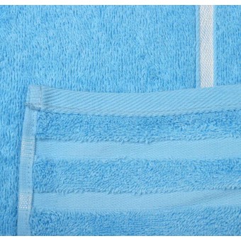 Полотенце     для лица 50х90   махровое  460 г/м2     голубое   Донецкая мануфактура