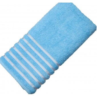 Полотенце     для лица 50х90   махровое  460 г/м2     голубое   Донецкая мануфактура