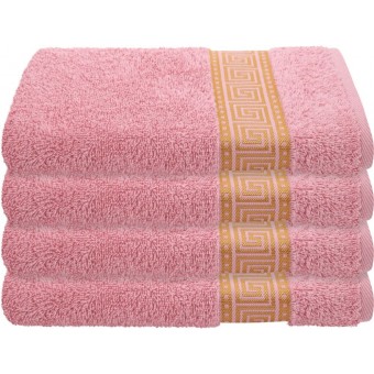 Полотенце     для лица 50х80   махровое  460 г/м2     розовое   Донецкая мануфактура