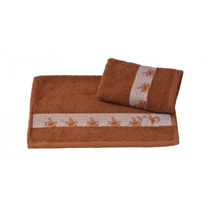 Полотенце для рук 30х60 махровое 340 г/м2 Коричневый Донецкая мануфактура