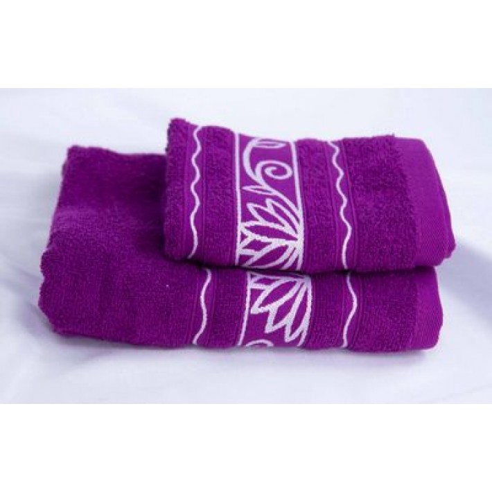 Полотенце 30х60 размер махра фиолетовое Текстильный Центр