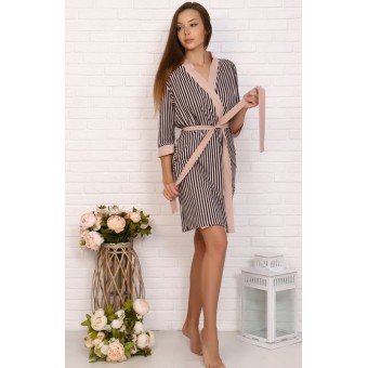 Гарнитур  женский       из кулирки   с запахом сорочка и халат