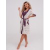 Гарнитур женский из кулирки с запахом сорочка и халат