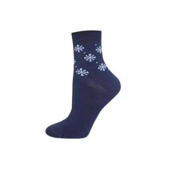 Носки теплые женские    23 размер          Темно-синий   Брестские  