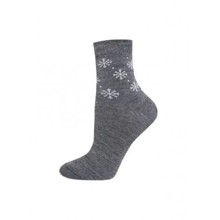 Носки теплые женские 25 размер Темно-серый Брестские