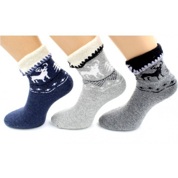 Носки теплые женские 23, 25 размер синие Hobby Line