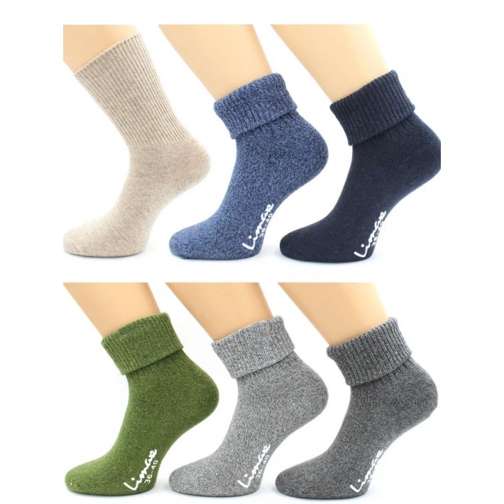 Носки теплые женские 23, 25 размер серые Hobby Line