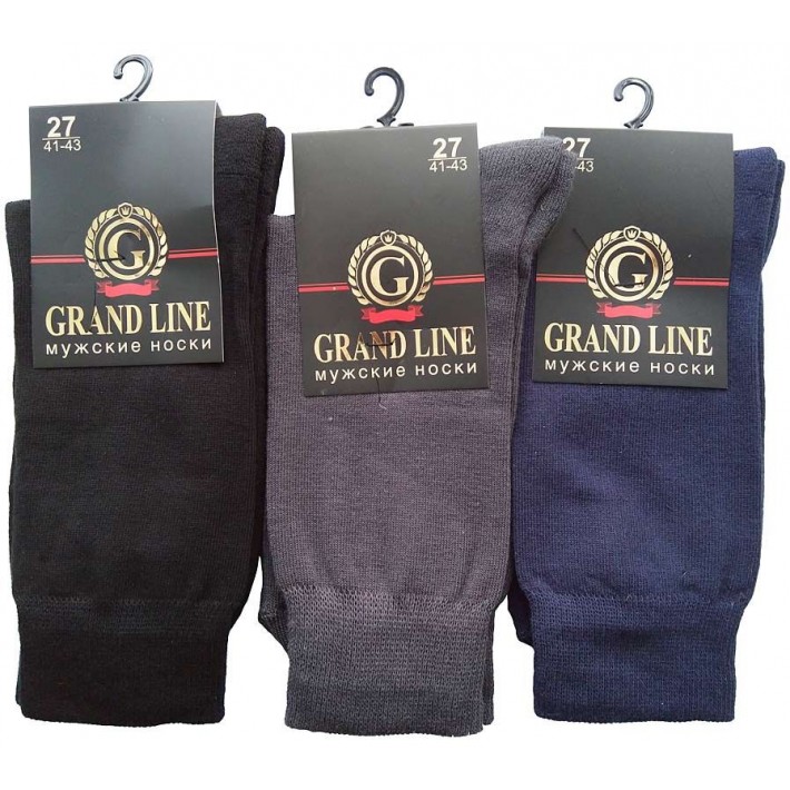 Носки теплые мужские 29 размер синие Grand Line