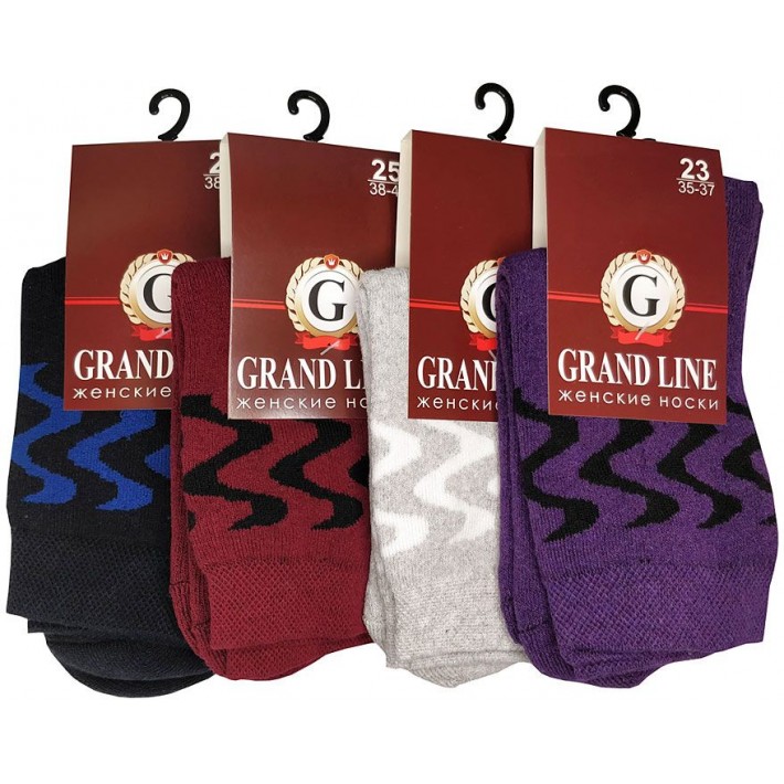 Носки теплые женские 25 размер в ассортименте Grand Line