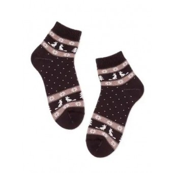 Носки теплые женские    25 размер          коричневые   Брестские