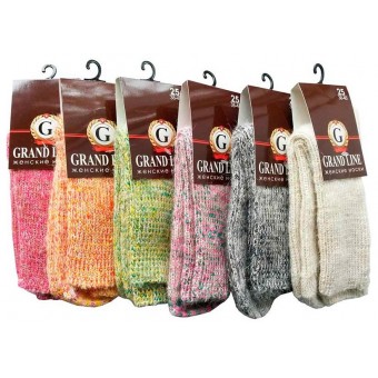 Носки теплые женские    25 размер          в ассортименте   Grand Line  