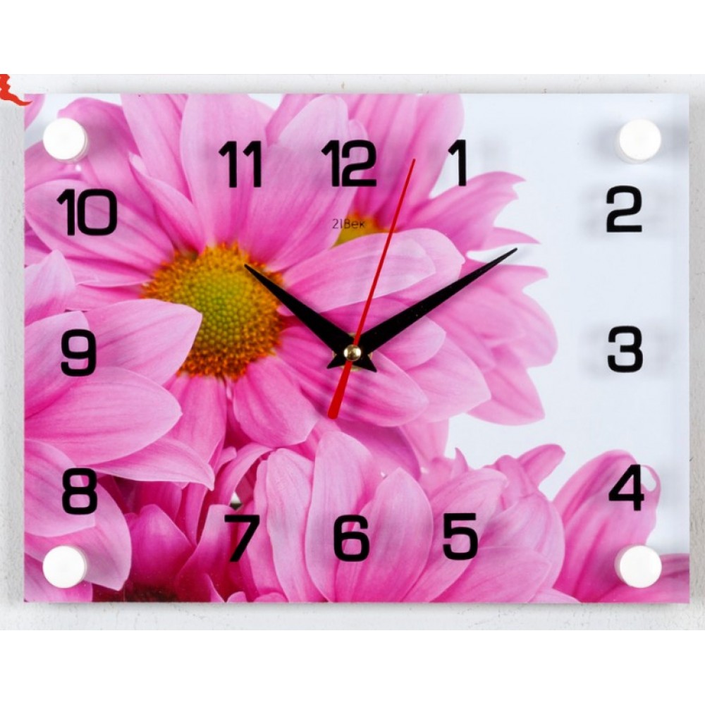20*26 1232 Часы Розовые хризантемы (526661) в 