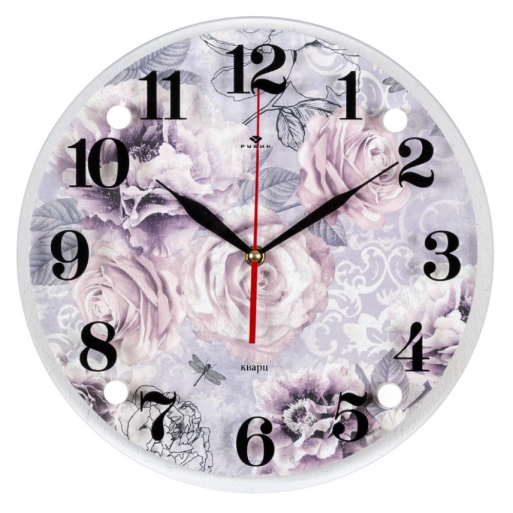 Часы 21 школе. Часы настенные Рубин 3030-032. Часы настенные розы. Настенные часы 21 век. Часы 21 век настенные розовый.