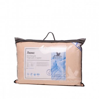 Подушка     для сна 50х70   из тика      пух    BELASHOFF