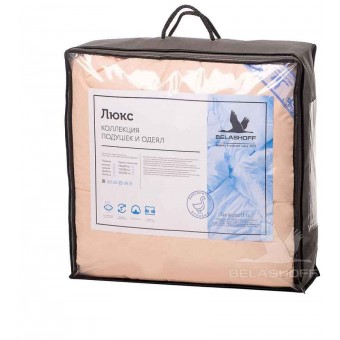 Одеяло     для сна 140х205  1,5 спальное из тика  300 г/м2    пух    BELASHOFF