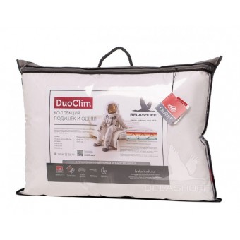 Подушка     для сна 50х70   из тика      силиконизированное волокно белая   BELASHOFF