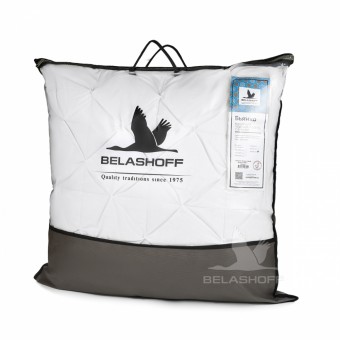 Подушка     для сна 70х70   из тика      пух белая   BELASHOFF