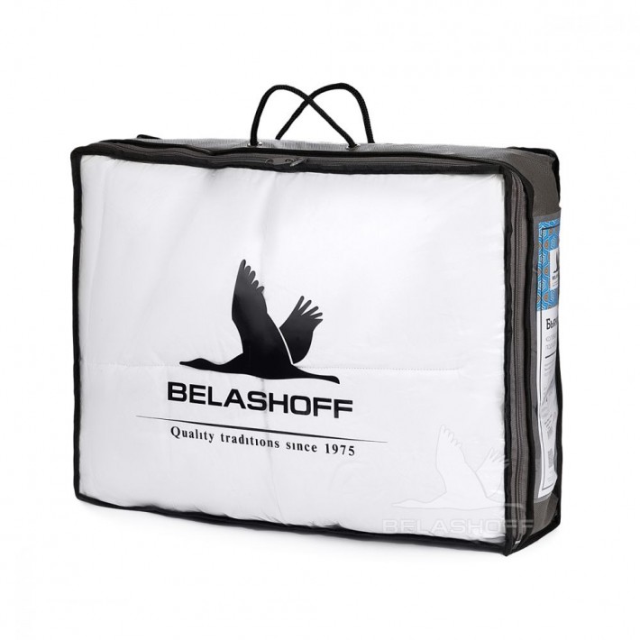 Одеяло 140х205 1,5 спальное из тика 300 г/м2 пух BELASHOFF