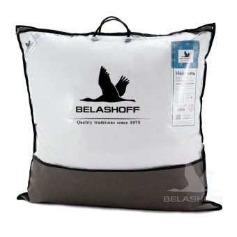Подушка     для сна 70х70   из тика      пух белая   BELASHOFF