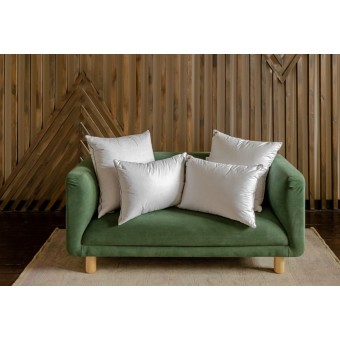 Подушка     для сна 50х70   из тика      пухоперовая смесь белая   NatureS