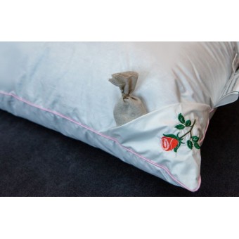 Подушка     для сна 68х68   из тика      пухоперовая смесь белая   NatureS