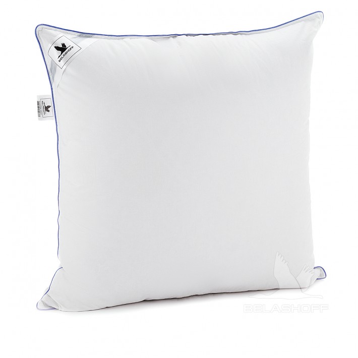 Подушка для сна 68х68 из сатина пух белая BELASHOFF