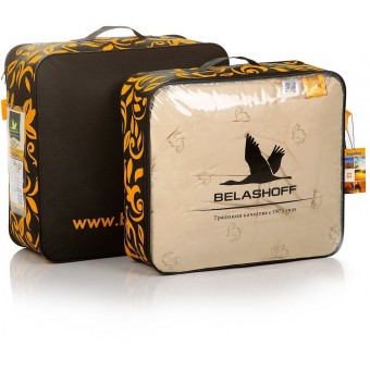 Одеяло      172х205  двуспальное из тика  300 г/м2    шерсть верблюжья    BELASHOFF