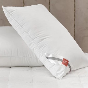 Подушка     для сна 50х70   Искуственный шелк, из хлопка      Нанофайбер белая   KARIGUZ