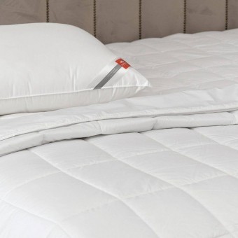 Подушка     для сна 70х70   Искуственный шелк, из хлопка      Нанофайбер белая   KARIGUZ