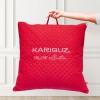 Подушка для сна 70х70 Искуственный шелк, из хлопка Нанофайбер белая KARIGUZ