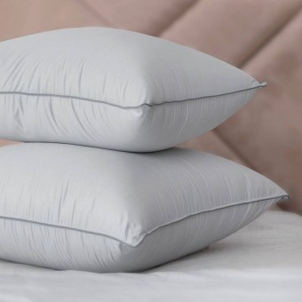 Подушка     для сна 50х70         силиконизированное волокно серая   KARIGUZ