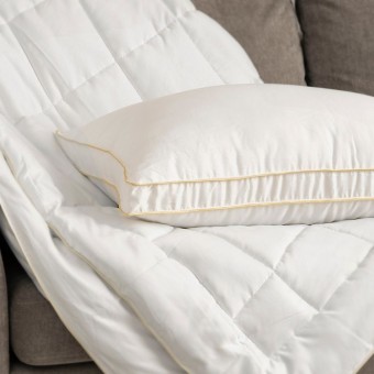 Подушка     для сна 50х70   из микрофибры      силиконизированное волокно белая   KARIGUZ  