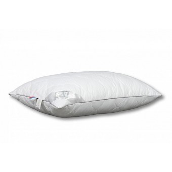 Подушка     для сна 50х70   из сатина-жаккард      Искусственный лебяжий пух белая   AlViTek