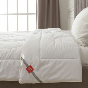 Одеяло     для сна 200х220  евро из сатина-жаккард  150 г/м2    шелк, силиконизированное волокно    KARIGUZ