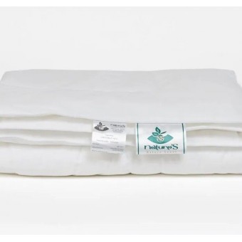 Одеяло     для сна 200х220  евро из сатина  150 г/м2    шелк, силиконизированное волокно    NatureS